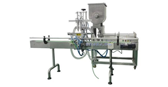 與商洛戶大姐快餐連鎖有限公司合作，定制雙頭臥式攪拌醬料灌裝機