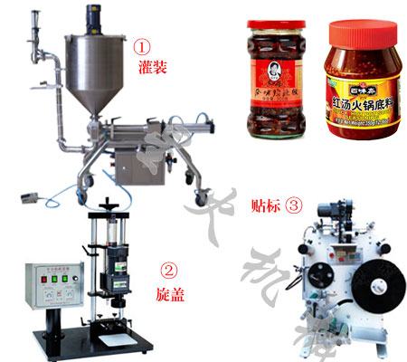 辣椒醬-牛肉醬-火鍋底料灌裝生產線