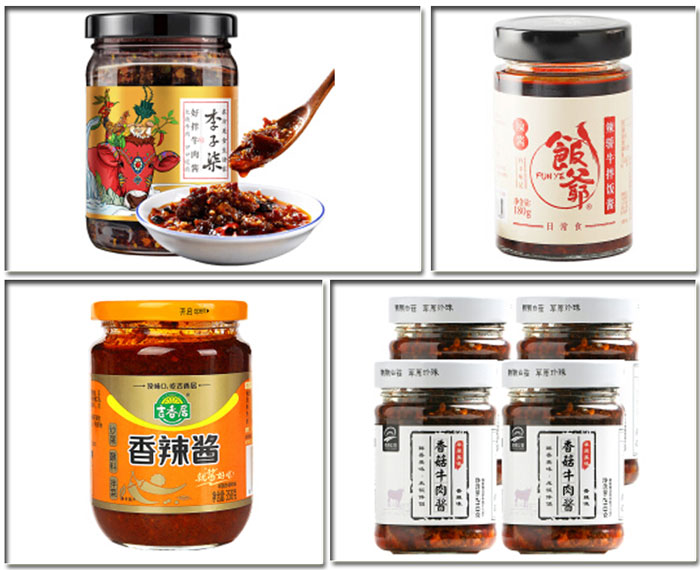 辣椒醬灌裝線-全自動辣椒醬灌裝設備樣品展示