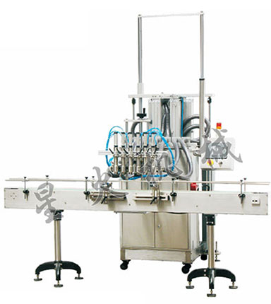 六頭顆粒醬料灌裝機，全自動辣椒醬灌裝機