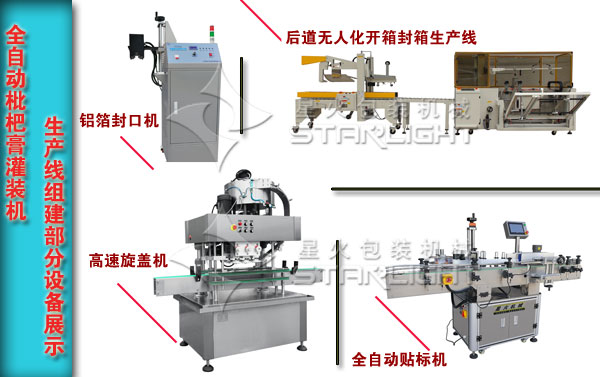 枇杷膏灌裝生產線部分設備展示