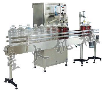 雙頭半自動油類灌裝生產線