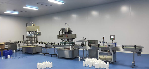 新款全自動獸藥液體灌裝機